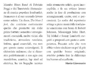 Francesco Garolfi Chitarre The Blues I Feel